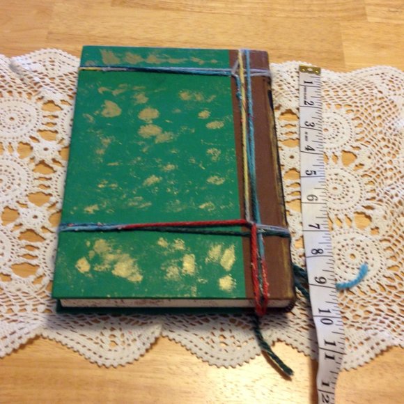 Hand painted Home and Family rescued book decor - Picture 2 of 6